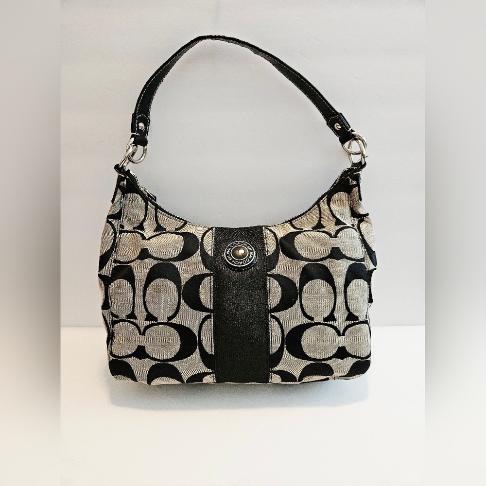 Black and Cream Shoulder Bag